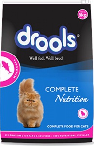 Buy Drools Adult Cat Food Mackerel, 3 kg